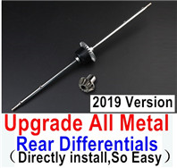 Wltoys 12628 Upgrade All Metal Rear Differentials Parts-2019 Version,Can Directly install,So Easy,Can be used for Wltoys 12428-A-B-C 12429 12628